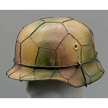 1:6 Scale German WWII M42 Helmet Full Basket Chickenwire